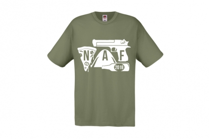 ZO Combat Junkie Special Edition NAF 2018 'Airsoft Festival' T-Shirt (Olive) - © Copyright Zero One Airsoft