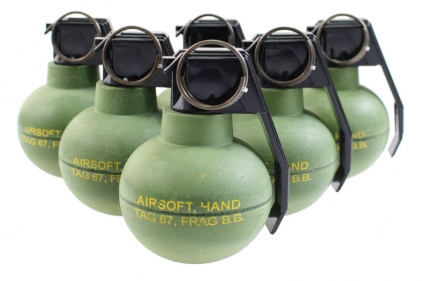 TAG Innovation TAG-67 BB Grenade Box of 6 (Bundle) - © Copyright Zero One Airsoft