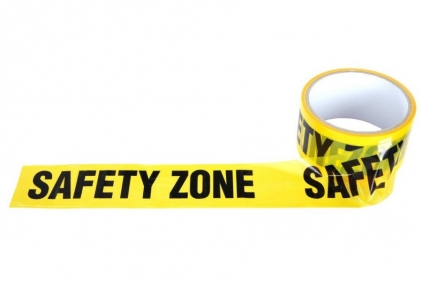 101 Inc Barrier Tape 48mm x 30m "Safety Zone" - © Copyright Zero One Airsoft