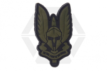 101 Inc PVC Velcro Patch "Spartan" (Olive) - © Copyright Zero One Airsoft