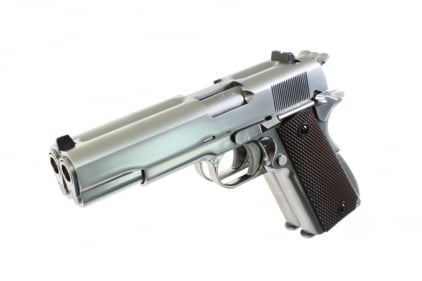 WE GBB 1911 Double Barrel (Silver) - © Copyright Zero One Airsoft