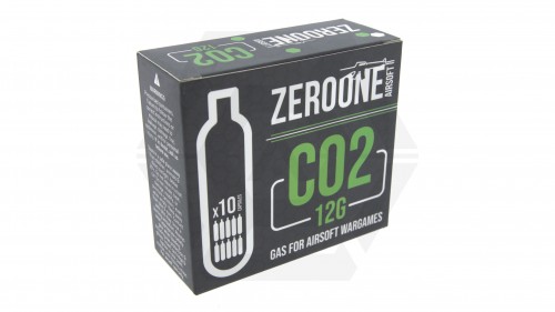 ZO 12g CO2 Capsule Pack of 10 (Bundle) - © Copyright Zero One Airsoft