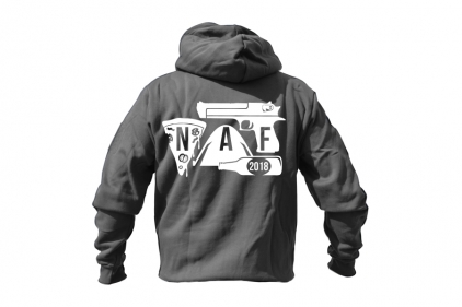 ZO Combat Junkie Special Edition NAF 2018 'Airsoft Festival' Viper Zipped Hoodie Titanium (Grey) - © Copyright Zero One Airsoft
