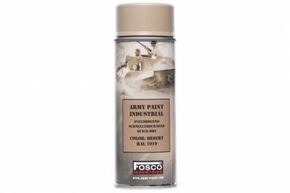 Fosco Army Spray Paint 400ml (Desert) - &copy; Copyright Zero One Airsoft