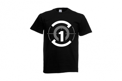 ZO Combat Junkie T-Shirt 'Zero One Logo' (Black) - Size Extra Large - &copy; Copyright Zero One Airsoft
