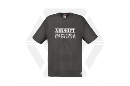 ZO Combat Junkie T-Shirt 'For Adults' (Grey) - Size Medium - © Copyright Zero One Airsoft
