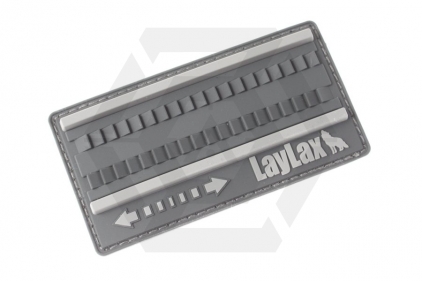 Laylax (Satellite) Hayamaki Fast Winding PVC Velcro Patch (Grey) - &copy; Copyright Zero One Airsoft
