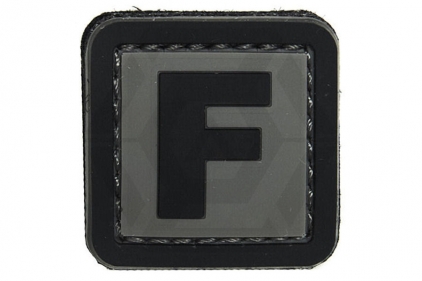 101 Inc PVC Velcro Patch "F" - &copy; Copyright Zero One Airsoft
