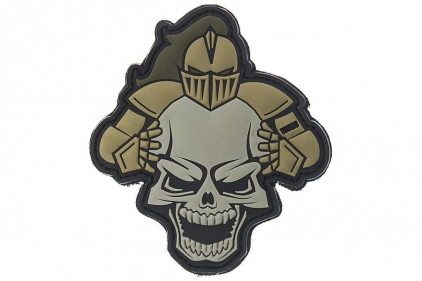 101 Inc PVC Velcro Patch &quotKnight" (Tan) - © Copyright Zero One Airsoft