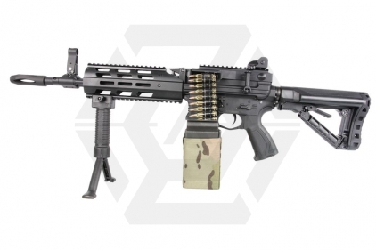 G&G Combat Machine AEG CM16 LMG with ETU - &copy; Copyright Zero One Airsoft
