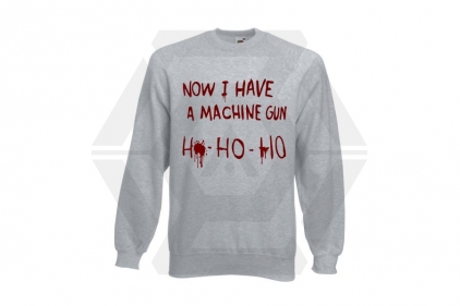 ZO Combat Junkie Jumper 'Bloody Ho Ho Ho' (Light Grey) - Size Medium - &copy; Copyright Zero One Airsoft