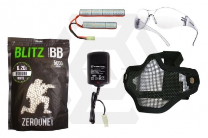 ZO 8.4v 1600mAh NiMh Nunchuck Battery Starter Pack (Bundle) - &copy; Copyright Zero One Airsoft