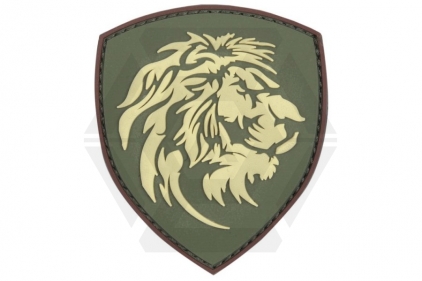 101 Inc PVC Velcro Patch "Lion" (Olive) - &copy; Copyright Zero One Airsoft