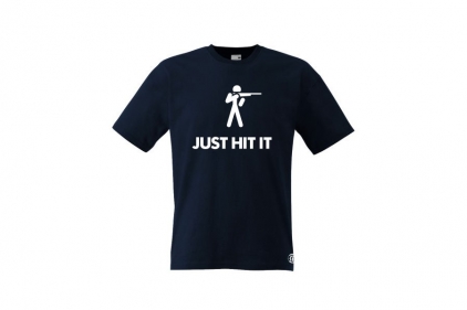 ZO Combat Junkie T-Shirt 'Just Hit It' (Dark Navy) - Size Extra Large - © Copyright Zero One Airsoft