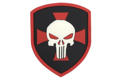 101 Inc PVC Velcro Patch "Punisher Shield" - © Copyright Zero One Airsoft