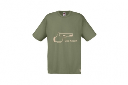 ZO Combat Junkie T-Shirt 'Subdued Like Airsoft' (Olive) - Size Large - &copy; Copyright Zero One Airsoft
