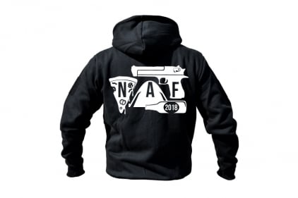 ZO Combat Junkie Special Edition NAF 2018 'Airsoft Festival' Viper Zipped Hoodie (Black) - © Copyright Zero One Airsoft