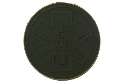 101 Inc PVC Velcro Patch &quotParamedic" (Olive) - © Copyright Zero One Airsoft