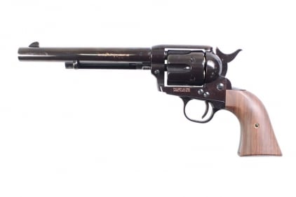King Arms Gas SAA .45 Peacemaker Revolver M (Black) - © Copyright Zero One Airsoft