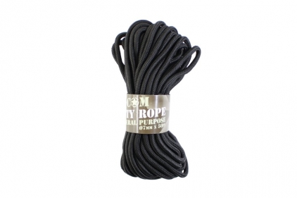 Mil-Com 7mm ParaCord, 15m (Black) - &copy; Copyright Zero One Airsoft
