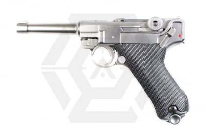 WE GBB Luger P08 4 Inch (Silver) - © Copyright Zero One Airsoft