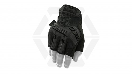 Mechanix M-Pact Fingerless Gloves (Black) - Size Medium - © Copyright Zero One Airsoft