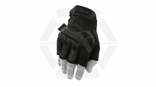 Mechanix M-Pact Fingerless Gloves (Covert Black) - Size Medium - &copy; Copyright Zero One Airsoft