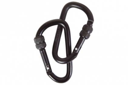 Web-Tex Locking Carabiner 8mm Set of 2 - &copy; Copyright Zero One Airsoft