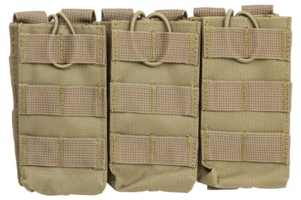 NCS VISM MOLLE Triple Mag Pouch for M4 (Tan) © Copyright Zero One Airsoft