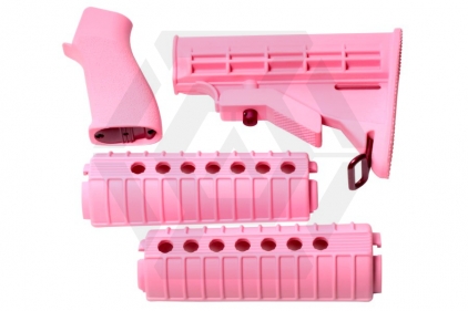 G&G Handguard & Stock Set for M4 (Pink) - © Copyright Zero One Airsoft