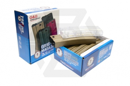 G&G AEG Mag for M4 30rds Box of 5 (Tan) with Speedloader - © Copyright Zero One Airsoft