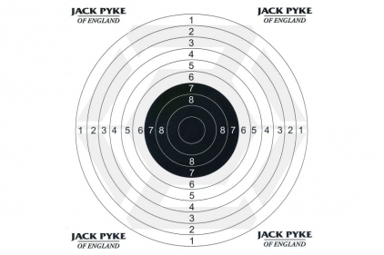 Jack Pyke Paper Targets Pack of 100 - © Copyright Zero One Airsoft