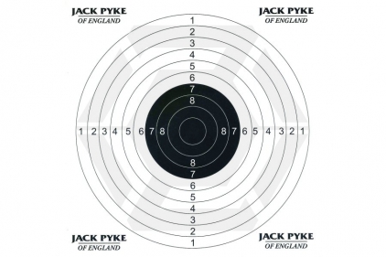 Jack Pyke Paper Targets Pack of 100 - &copy; Copyright Zero One Airsoft
