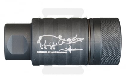 MadBull Noveske KFH Adjustable Sound Amplifying Flash Hider 14mm CCW (Black) - © Copyright Zero One Airsoft
