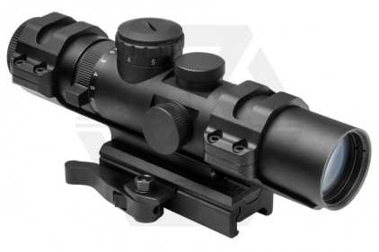 NCS 2-7x32 Blue Illuminating Scope with Mil-Dot Reticle & QD Mount © Copyright Zero One Airsoft