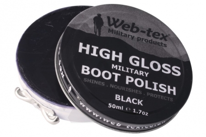 Web-Tex High Gloss Military Boot Polish - © Copyright Zero One Airsoft