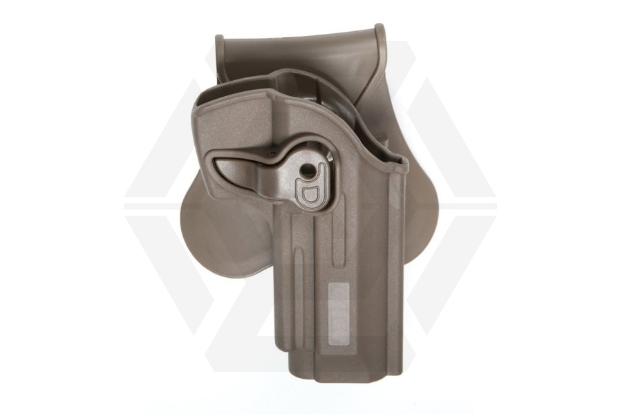 ASG Rigid Polymer Holster for M92 (Dark Earth) - Main Image © Copyright Zero One Airsoft