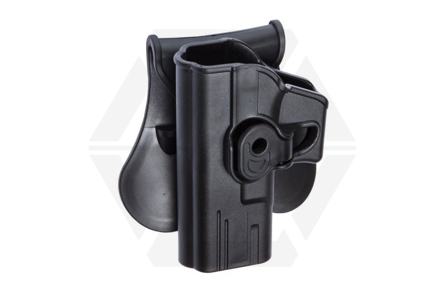 ASG Rigid Polymer Holster for Glock Left Hand (Black) - Main Image © Copyright Zero One Airsoft