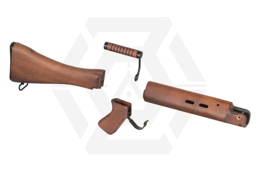 Ares Wood Furniture Kit for L1A1 - Main Image © Copyright Zero One Airsoft