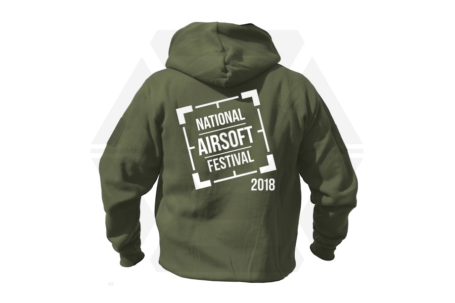 ZO Combat Junkie Special Edition NAF 2018 'Original Logo' Viper Zipped Hoodie (Olive) - Main Image © Copyright Zero One Airsoft