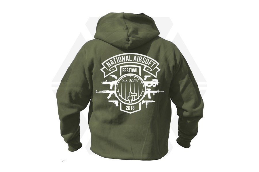 ZO Combat Junkie Special Edition NAF 2018 'Est. 2006' Viper Zipped Hoodie (Olive) - Main Image © Copyright Zero One Airsoft