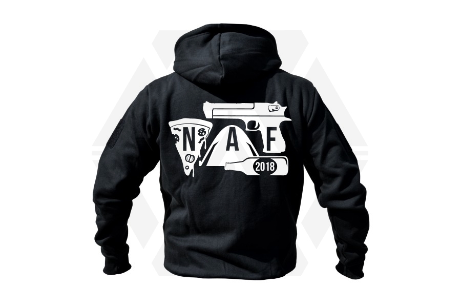 ZO Combat Junkie Special Edition NAF 2018 'Airsoft Festival' Viper Zipped Hoodie (Black) - Main Image © Copyright Zero One Airsoft