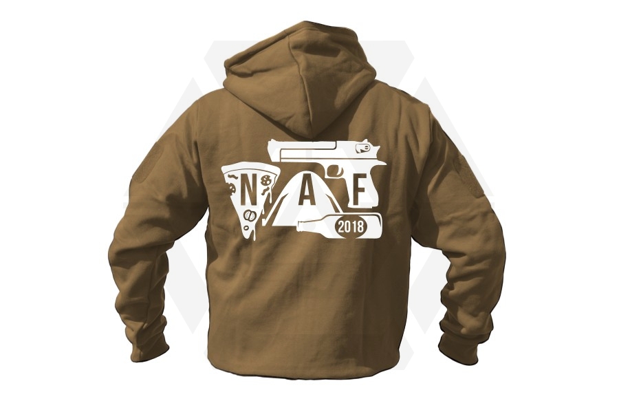 ZO Combat Junkie Special Edition NAF 2018 'Airsoft Festival' Viper Zipped Hoodie (Coyote Tan) - Main Image © Copyright Zero One Airsoft