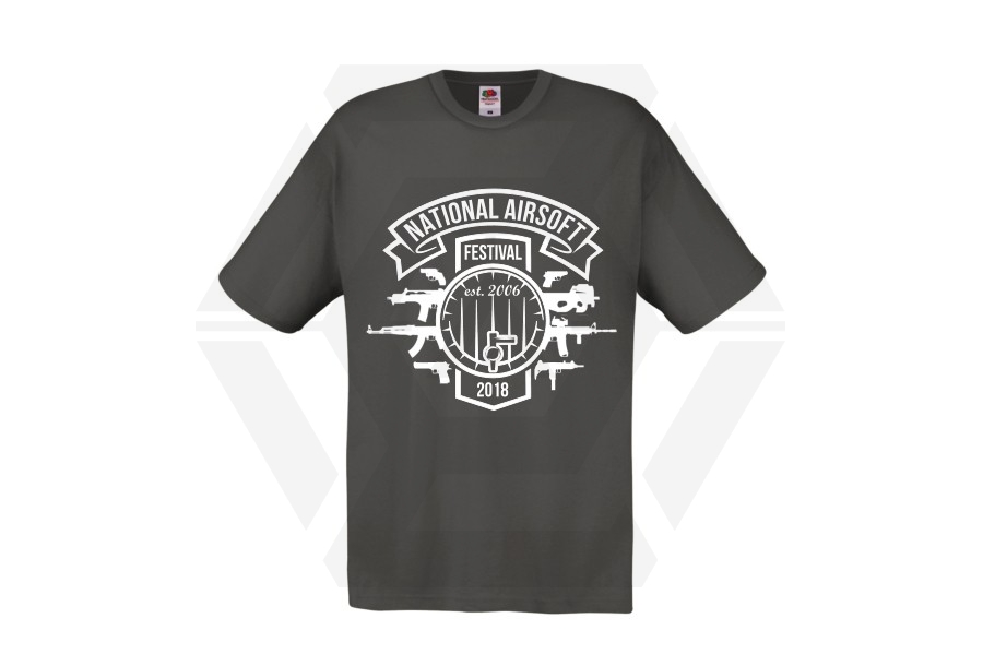 ZO Combat Junkie Special Edition NAF 2018 'Est. 2006' T-Shirt (Grey) - Main Image © Copyright Zero One Airsoft