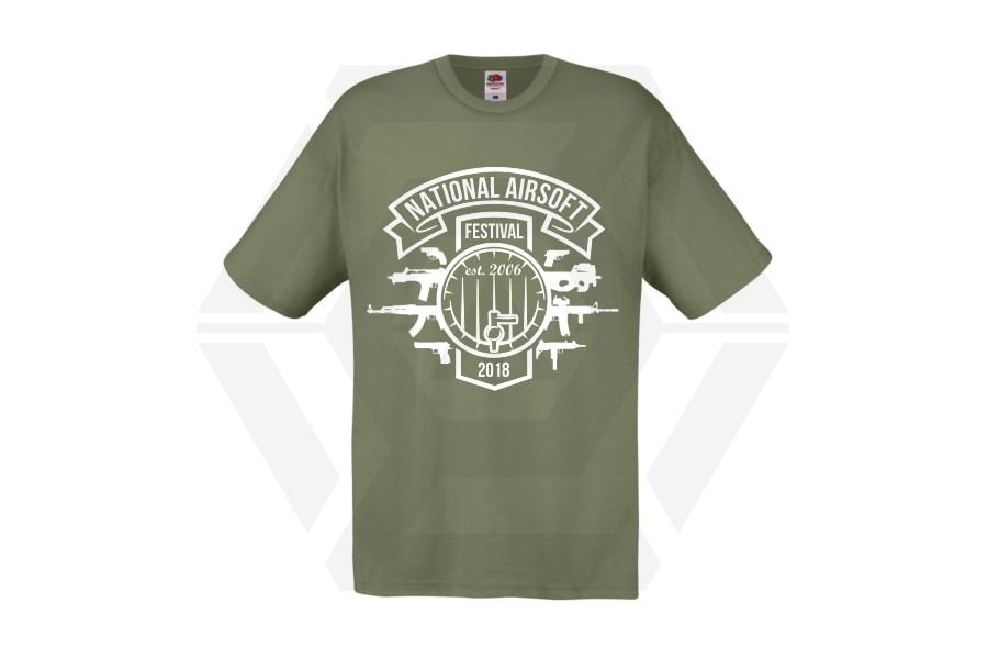ZO Combat Junkie Special Edition NAF 2018 'Est. 2006' T-Shirt (Olive) - Main Image © Copyright Zero One Airsoft