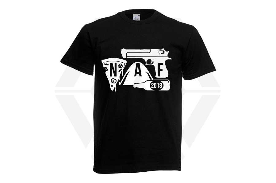 ZO Combat Junkie Special Edition NAF 2018 'Airsoft Festival' T-Shirt (Black) - Main Image © Copyright Zero One Airsoft