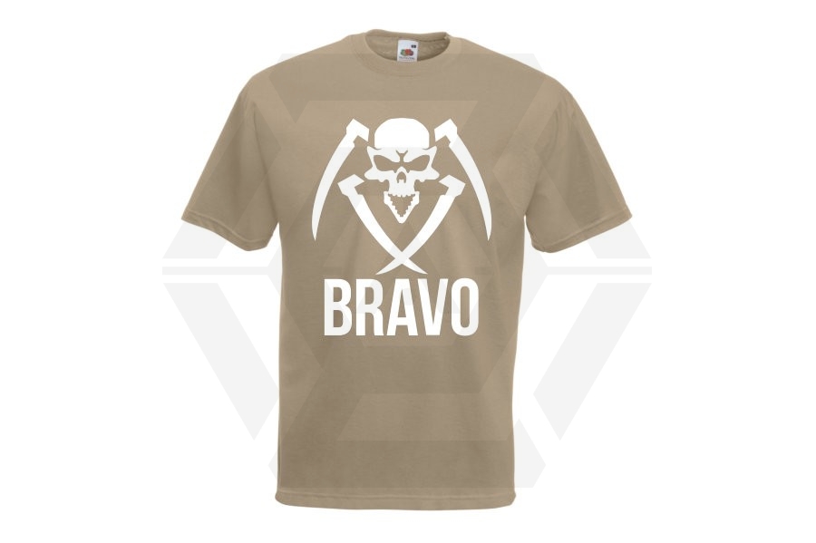 ZO Combat Junkie Special Edition NAF 2018 'Bravo' T-Shirt (Tan) - Main Image © Copyright Zero One Airsoft