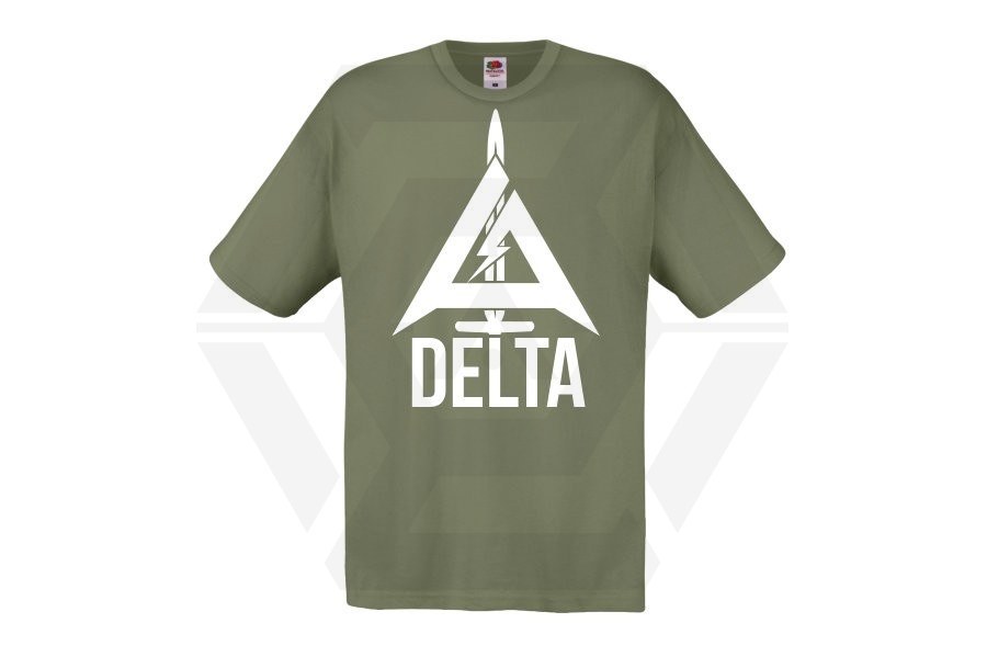 ZO Combat Junkie Special Edition NAF 2018 'Delta' T-Shirt (Olive) - Main Image © Copyright Zero One Airsoft