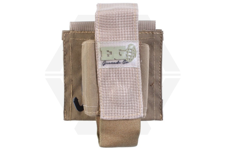 Enola Gaye MOLLE EG18 Pouch for 55mm Grenades (Tan) - Main Image © Copyright Zero One Airsoft