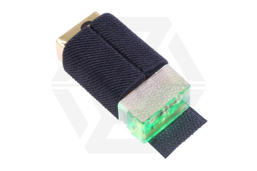 FMA KNVIR-14 with Velcro Backing (Black with Green Light) - Main Image © Copyright Zero One Airsoft